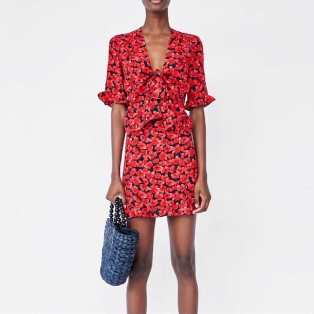 Zara floral skirt set